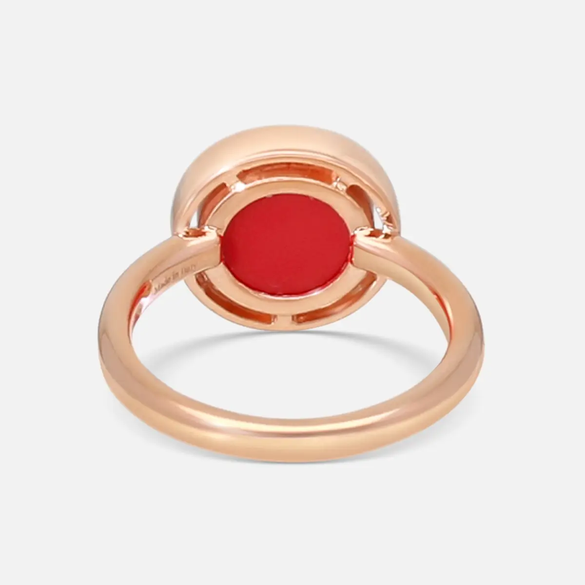 Damiani Damiani D. Side 18K Rose Gold Diamond & Carnelian Statement Band Ring Sz. 6.25 by The Solist | Thumbnail 3