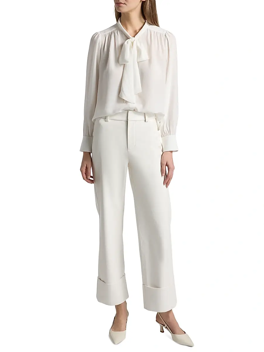 Alice + Olivia Women's Thayer Tieneck Blouse | Thumbnail 2 Alice + Olivia Women's Thayer Tieneck Blouse | Thumbnail 2