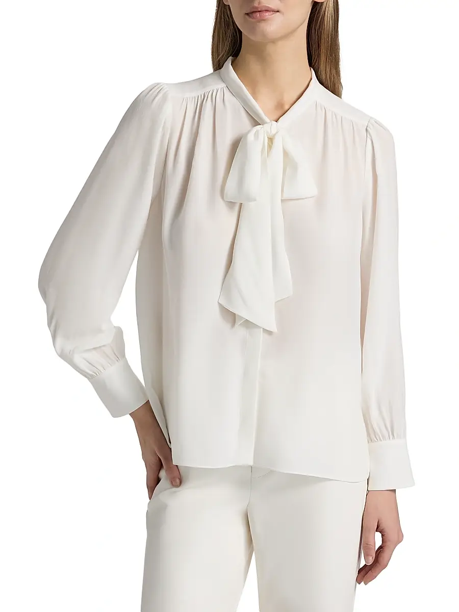 Alice + Olivia Women's Thayer Tieneck Blouse | Thumbnail 3 Alice + Olivia Women's Thayer Tieneck Blouse | Thumbnail 3