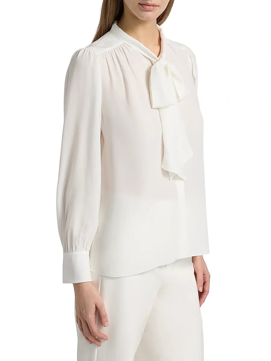 Alice + Olivia Women's Thayer Tieneck Blouse | Thumbnail 4 Alice + Olivia Women's Thayer Tieneck Blouse | Thumbnail 4