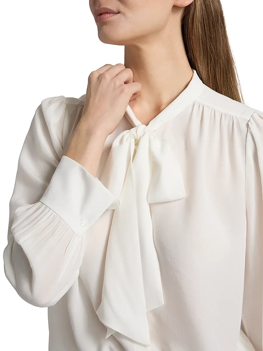 Alice + Olivia Women's Thayer Tieneck Blouse | Thumbnail 6 Alice + Olivia Women's Thayer Tieneck Blouse | Thumbnail 6