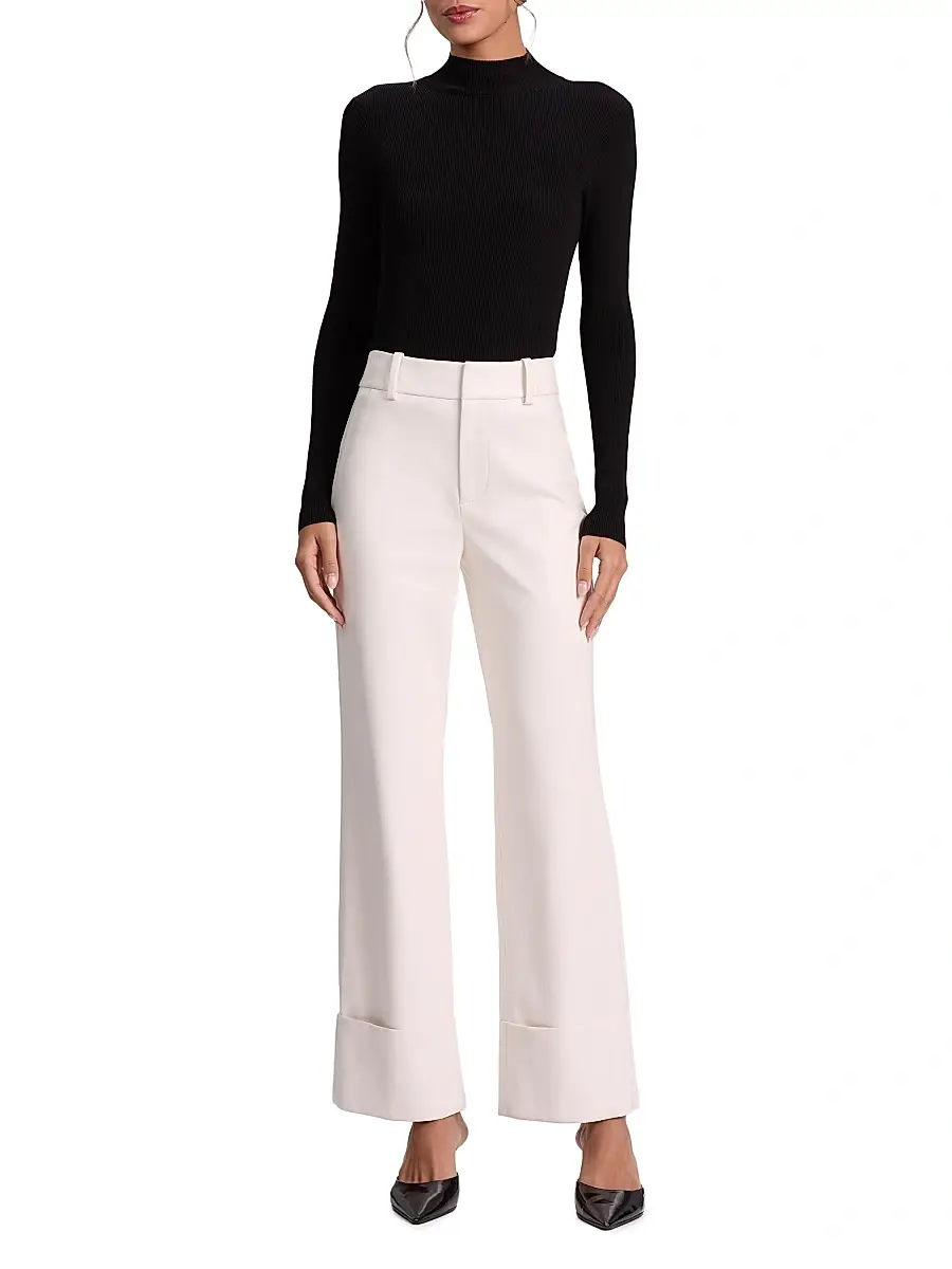 Alice + Olivia Women's Alexander Faux-Leather Pants | Thumbnail 2 Alice + Olivia Women's Alexander Faux-Leather Pants | Thumbnail 2