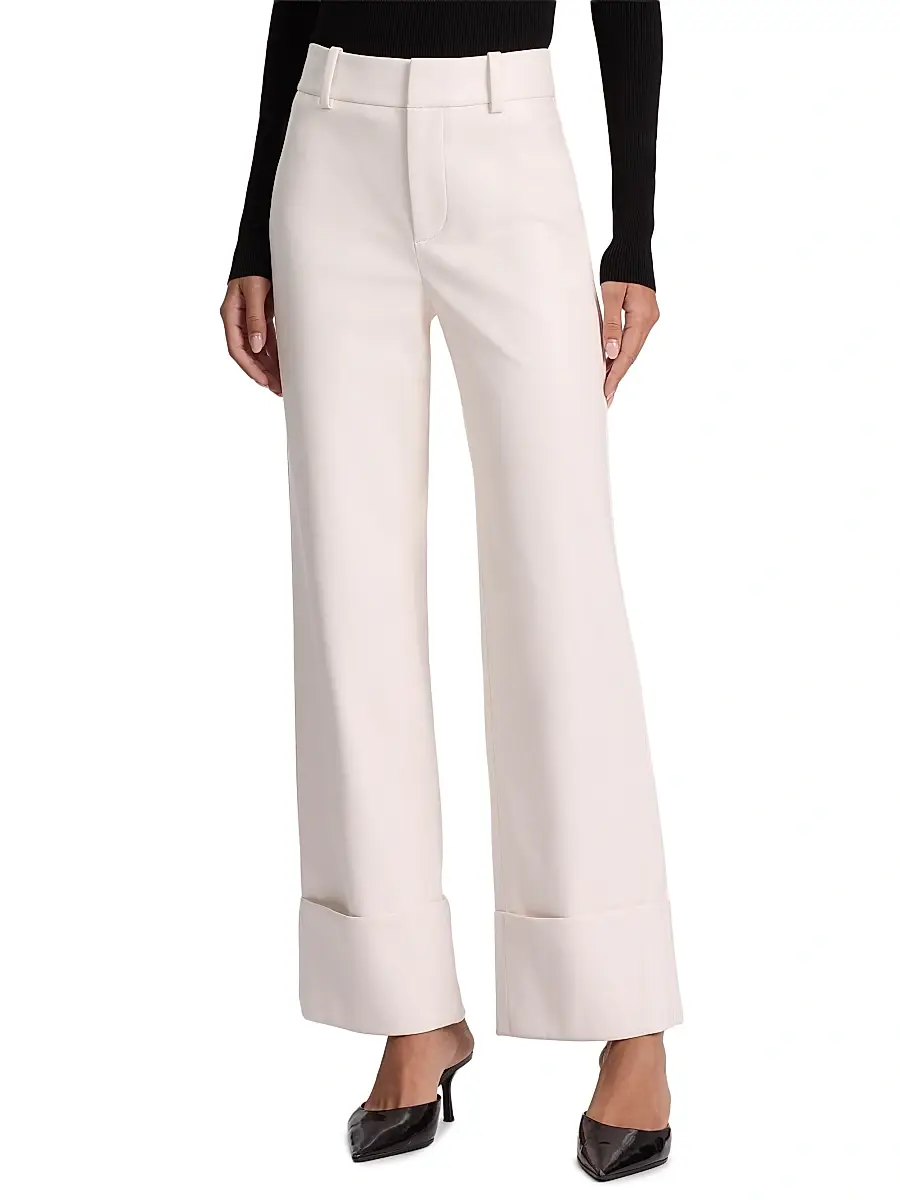 Alice + Olivia Women's Alexander Faux-Leather Pants | Thumbnail 3 Alice + Olivia Women's Alexander Faux-Leather Pants | Thumbnail 3