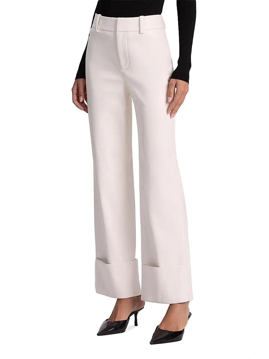 Alice + Olivia Women's Alexander Faux-Leather Pants | Thumbnail 4 Alice + Olivia Women's Alexander Faux-Leather Pants | Thumbnail 4