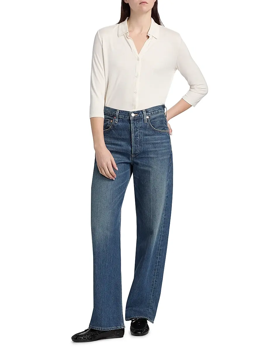 MAJESTIC FILATURES Women's Soft Touch Semi-Relaxed Shirt | Thumbnail 2 MAJESTIC FILATURES Women's Soft Touch Semi-Relaxed Shirt | Thumbnail 2