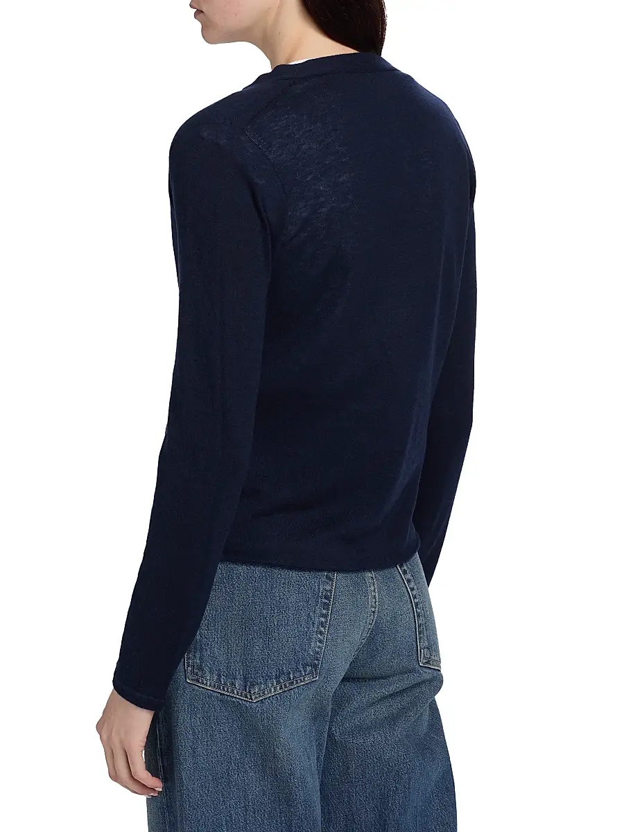 MAJESTIC FILATURES Women's Fitted V-Neck Cardigan | Thumbnail 5 MAJESTIC FILATURES Women's Fitted V-Neck Cardigan | Thumbnail 5