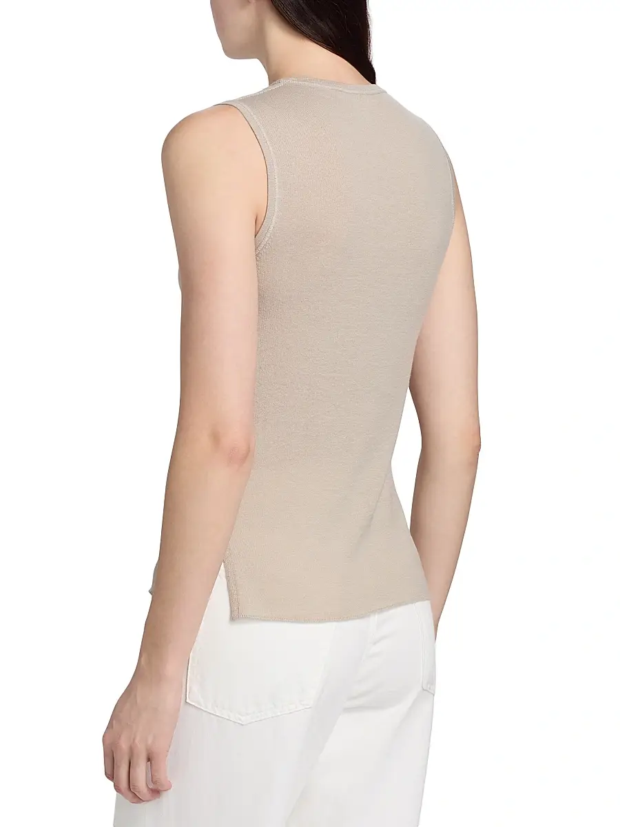 MAJESTIC FILATURES Women's Cashmere Crewneck Tank | Thumbnail 5 MAJESTIC FILATURES Women's Cashmere Crewneck Tank | Thumbnail 5