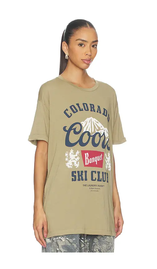 The Laundry Room Coors Colorado Ski Club Oversized Tee | Thumbnail 2 The Laundry Room Coors Colorado Ski Club Oversized Tee | Thumbnail 2