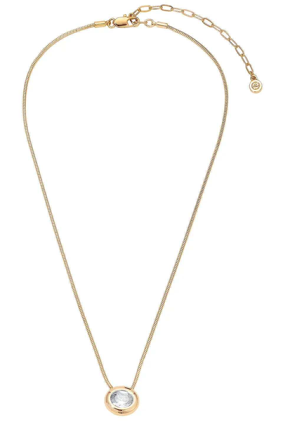 Donut Crystal Pendant Necklace