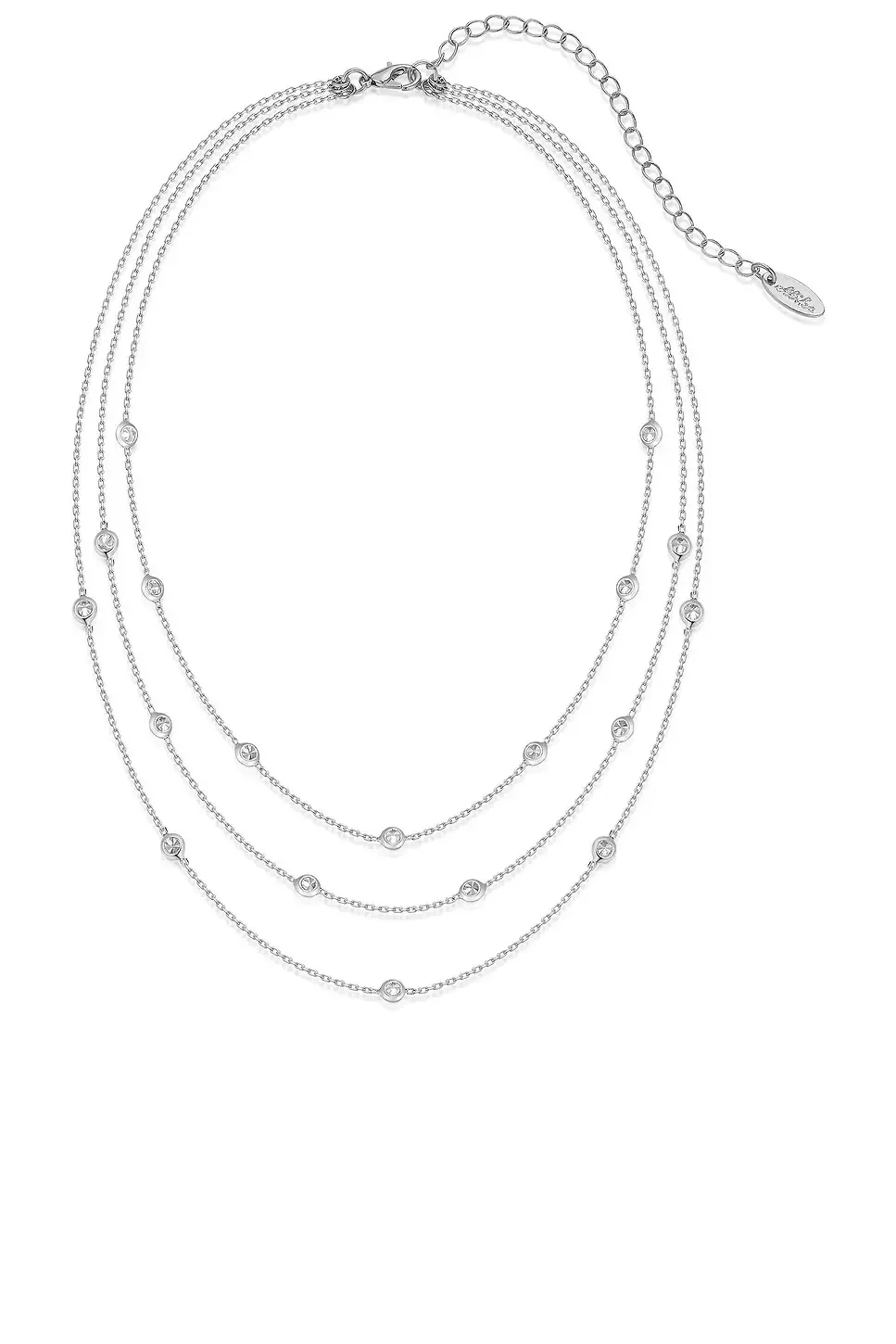 Ettika Crystal Dot Layered Necklace