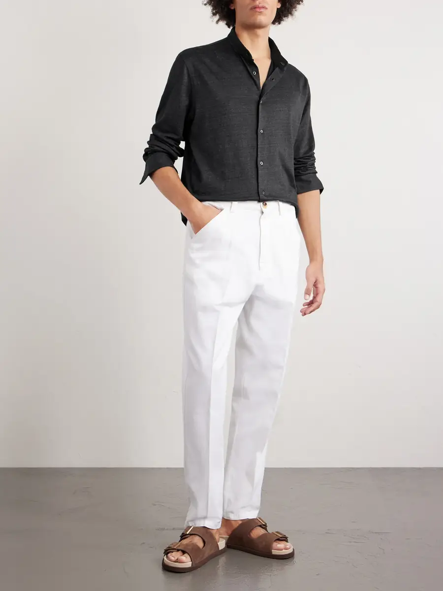 Brunello Cucinelli Linen and Cotton-Blend Shirt - Men | Thumbnail 2 Brunello Cucinelli Linen and Cotton-Blend Shirt - Men | Thumbnail 2