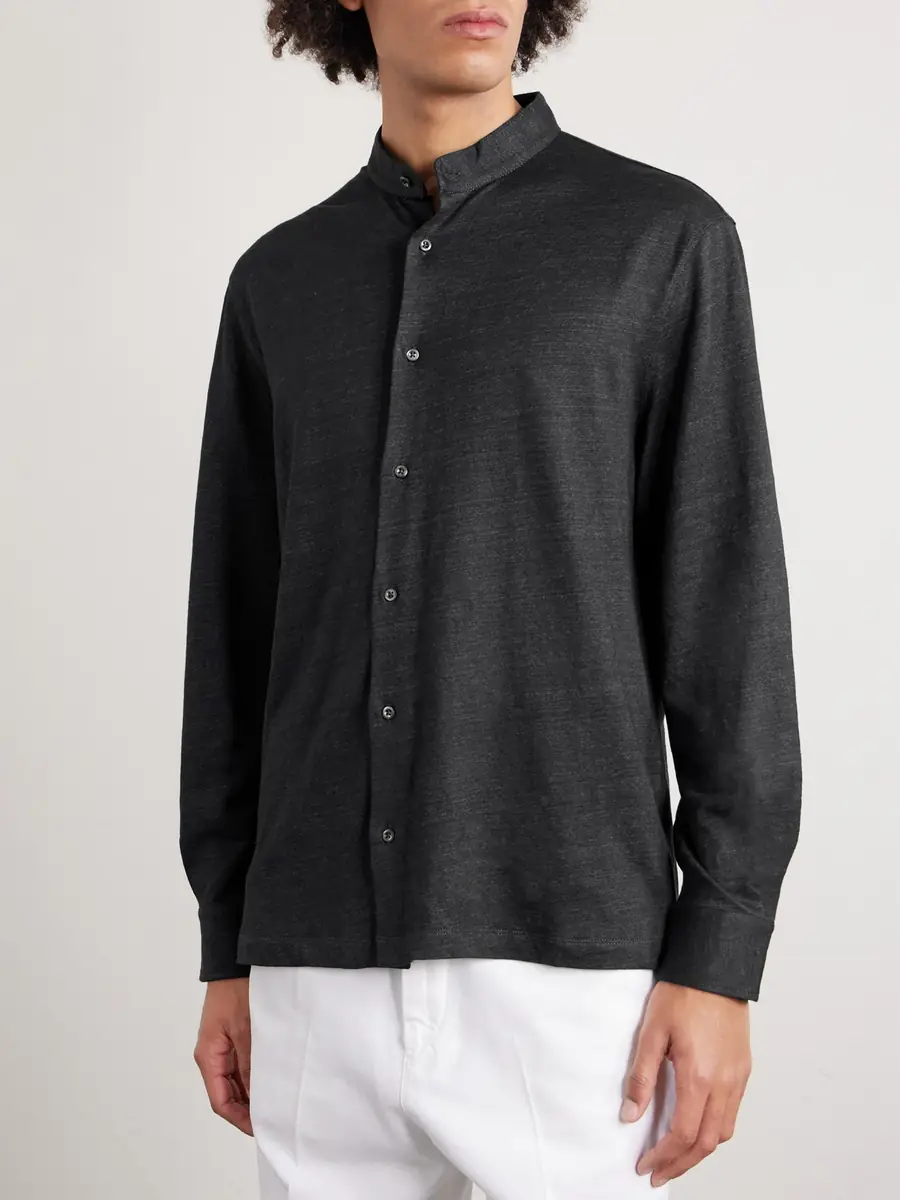 Brunello Cucinelli Linen and Cotton-Blend Shirt - Men | Thumbnail 3 Brunello Cucinelli Linen and Cotton-Blend Shirt - Men | Thumbnail 3