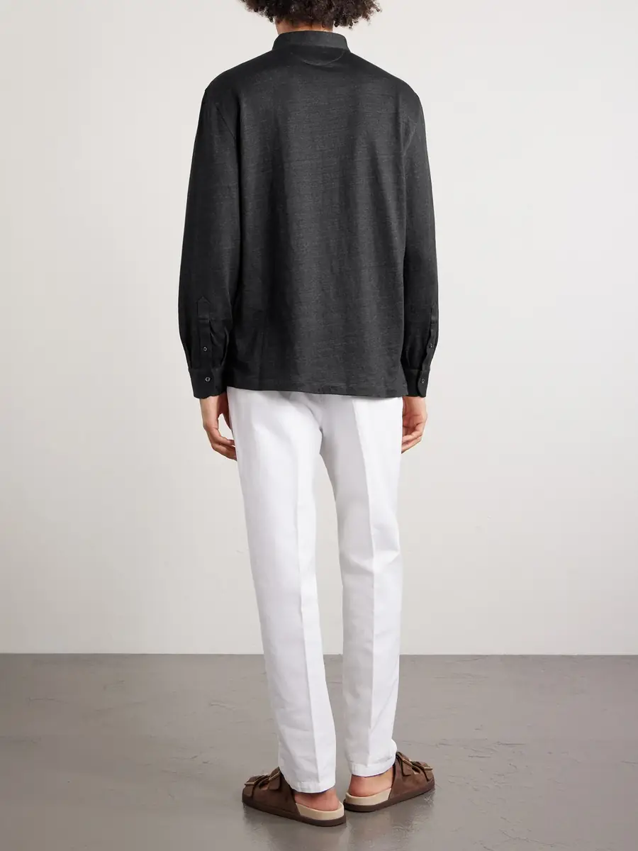 Brunello Cucinelli Linen and Cotton-Blend Shirt - Men | Thumbnail 4 Brunello Cucinelli Linen and Cotton-Blend Shirt - Men | Thumbnail 4