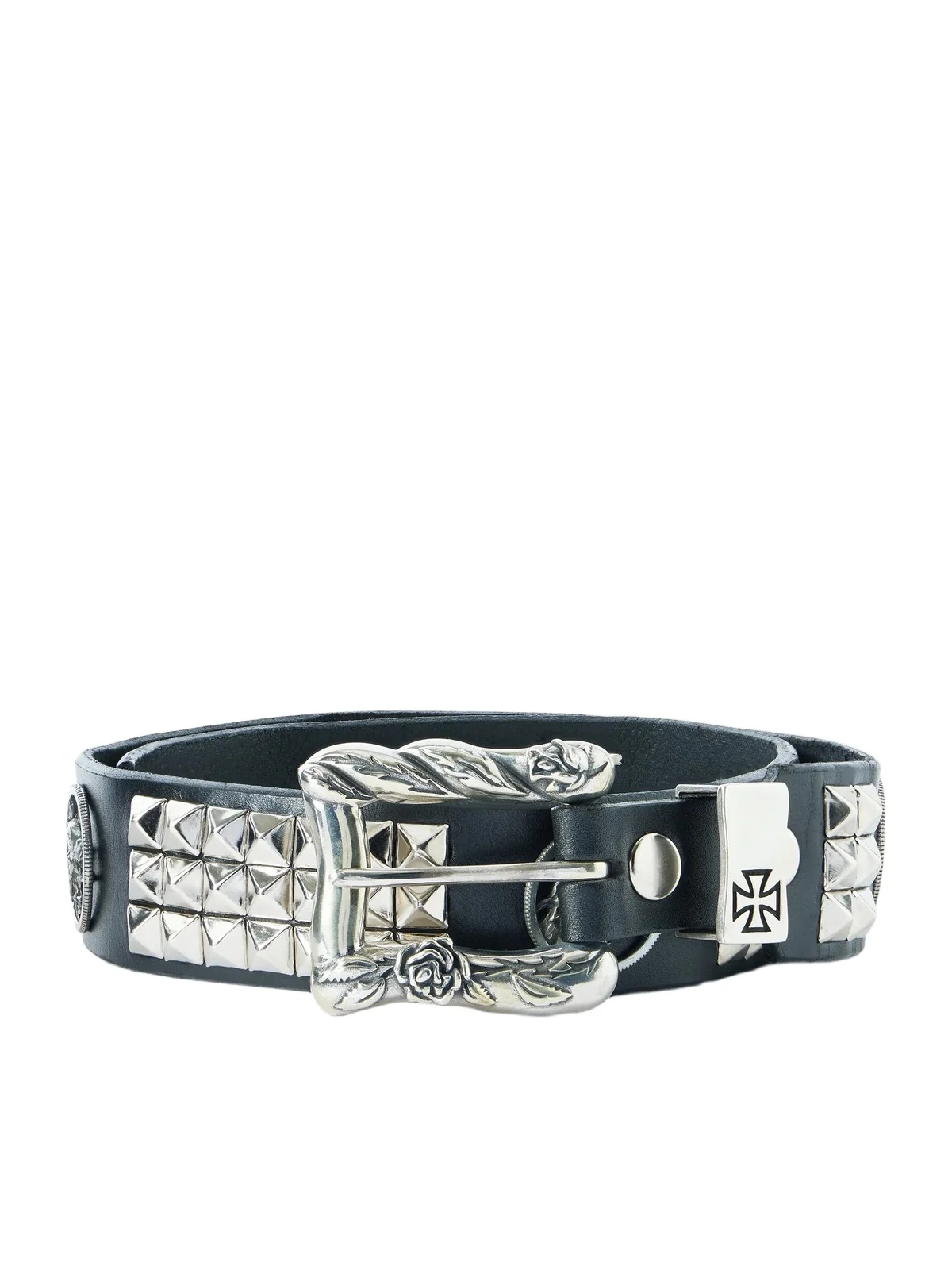 Dog In Restraint 3.5cm Studded Leather Belt - Men