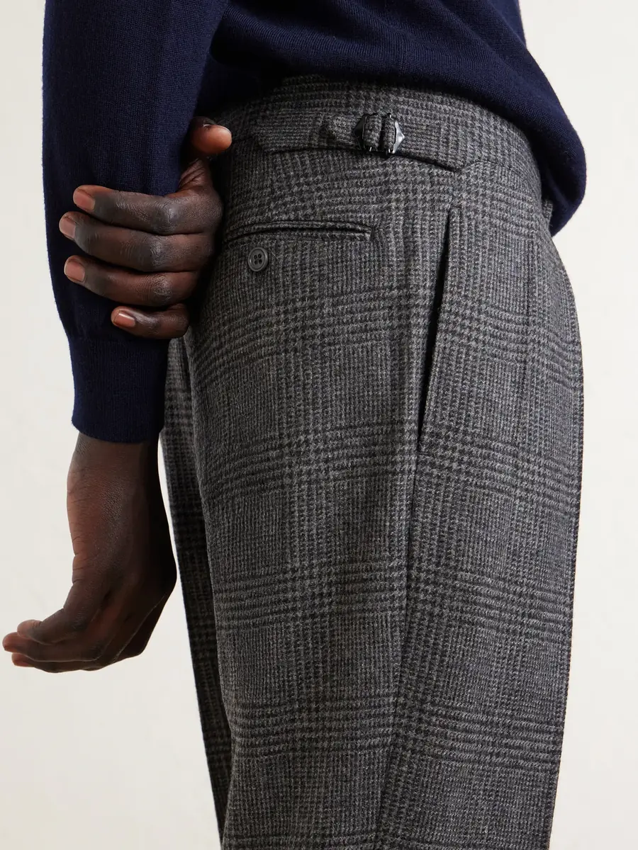 Ralph Lauren Purple Label Straight-Leg Checked Camel Hair Suit Trousers - Men | Thumbnail 5 Ralph Lauren Purple Label Straight-Leg Checked Camel Hair Suit Trousers - Men | Thumbnail 5