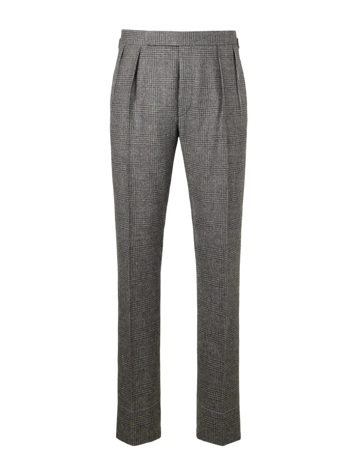 Straight-Leg Checked Camel Hair Suit Trousers - Men Straight-Leg Checked Camel Hair Suit Trousers - Men
