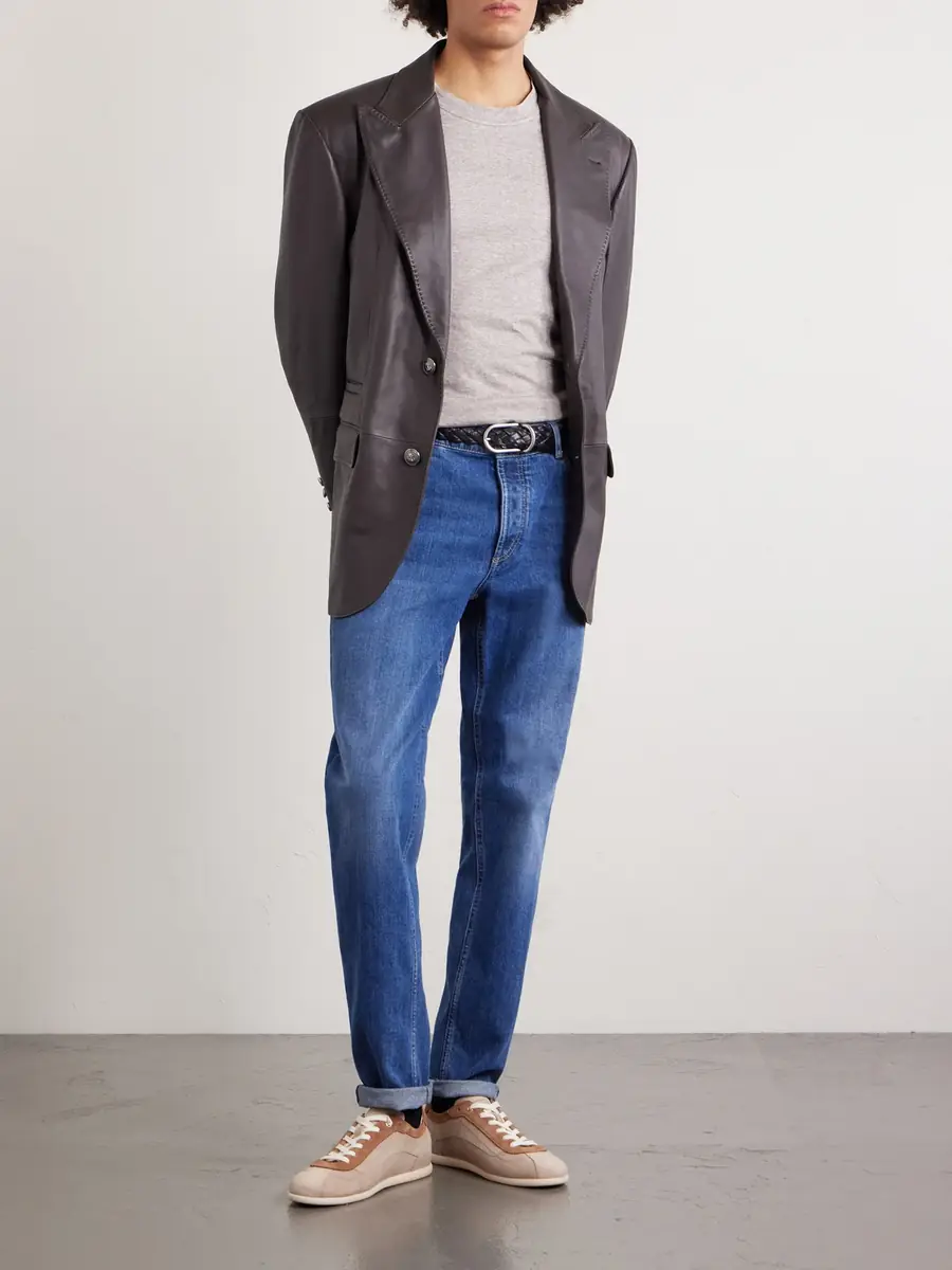 Brunello Cucinelli Slub Linen and Cotton-Blend Jersey T-Shirt - Men | Thumbnail 2 Brunello Cucinelli Slub Linen and Cotton-Blend Jersey T-Shirt - Men | Thumbnail 2