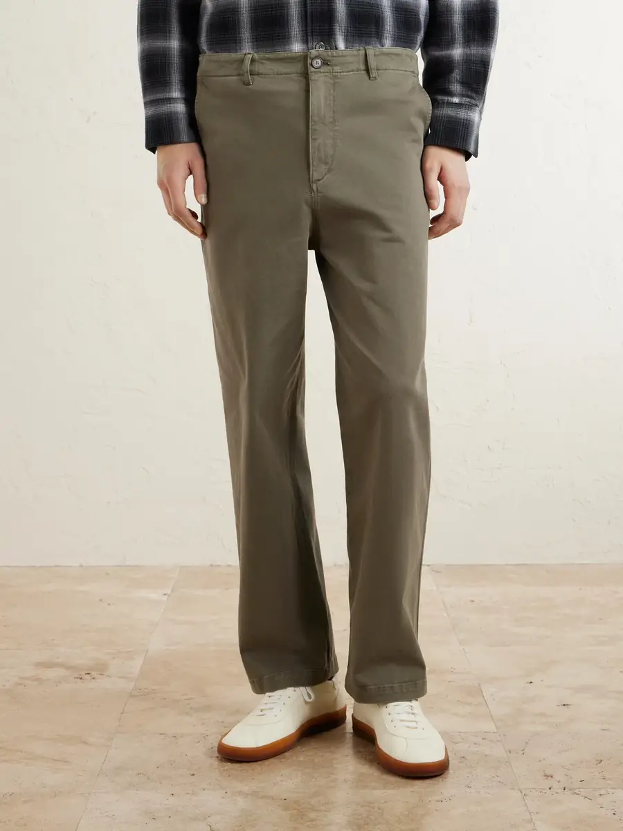 Frame Straight-Leg Cotton-Blend Twill Chinos - Men | Thumbnail 3