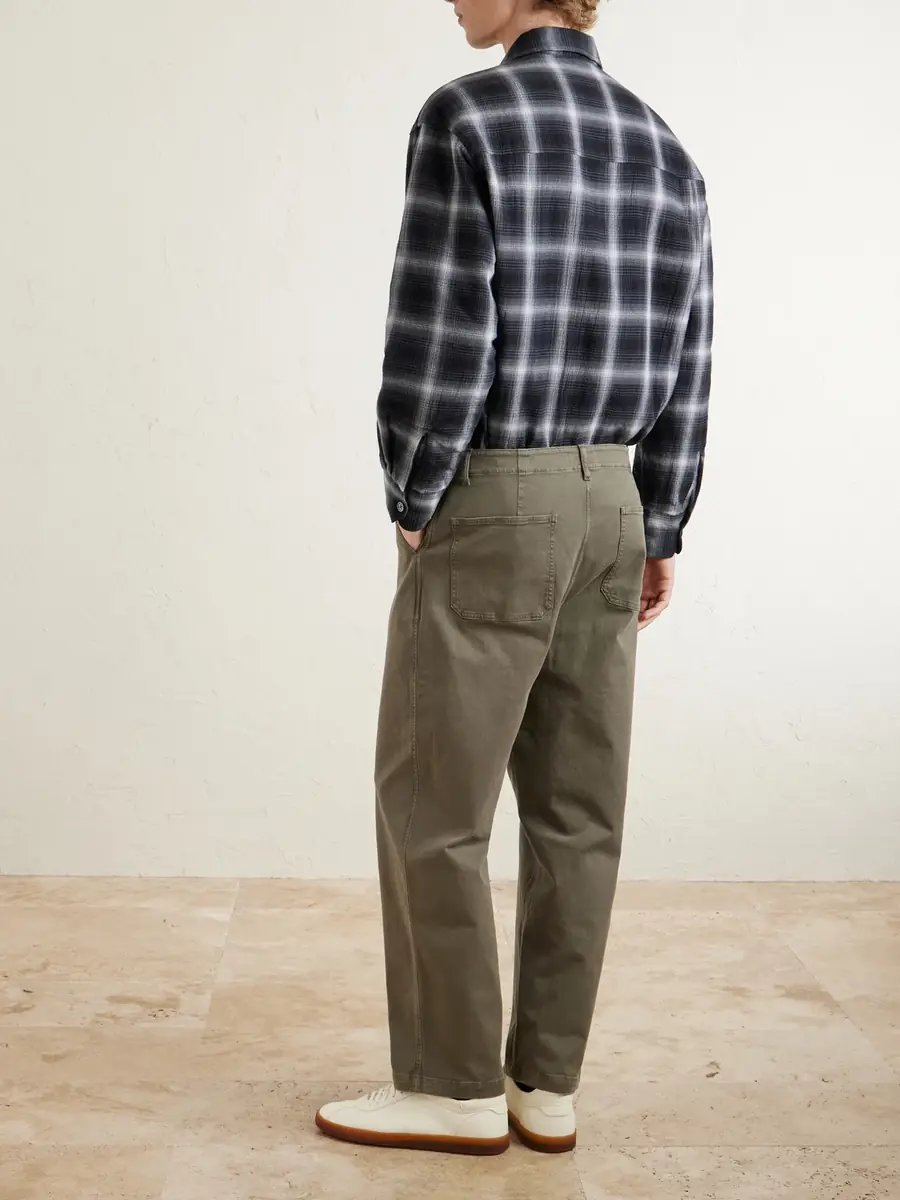 Frame Straight-Leg Cotton-Blend Twill Chinos - Men | Thumbnail 4