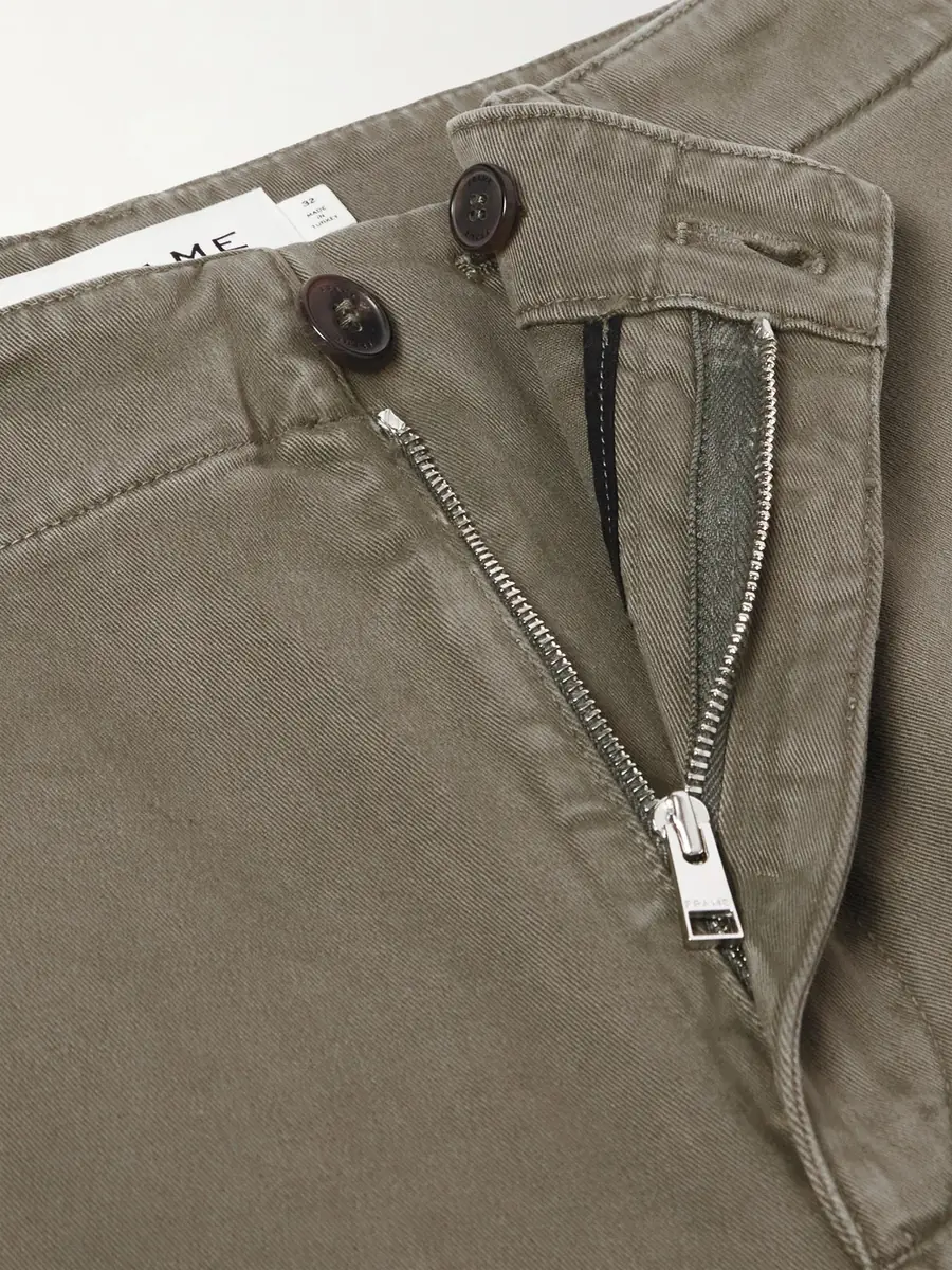 Frame Straight-Leg Cotton-Blend Twill Chinos - Men | Thumbnail 5