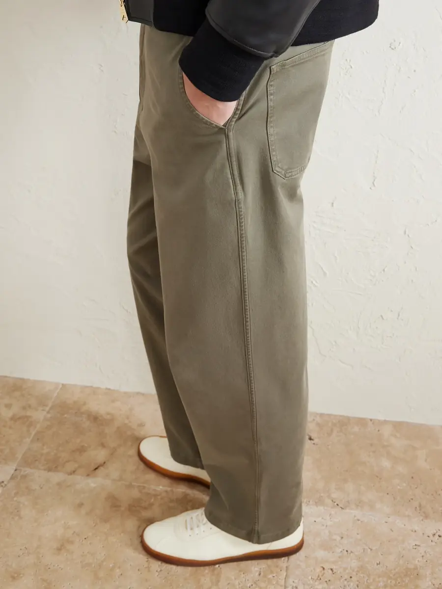 Frame Straight-Leg Cotton-Blend Twill Chinos - Men | Thumbnail 6