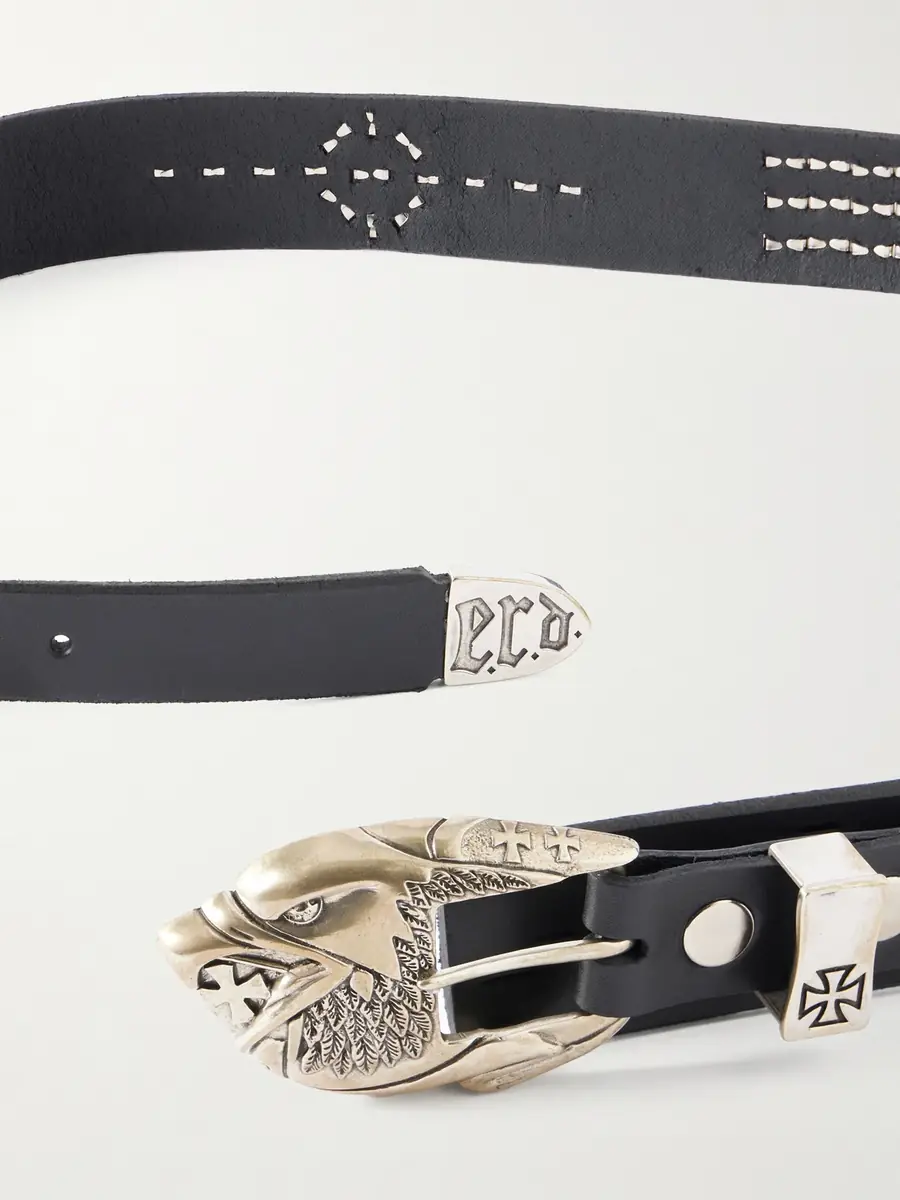 Enfants Riches Déprimés 3.8cm Double Eagle Studded Leather Belt - Men | Thumbnail 2 Enfants Riches Déprimés 3.8cm Double Eagle Studded Leather Belt - Men | Thumbnail 2