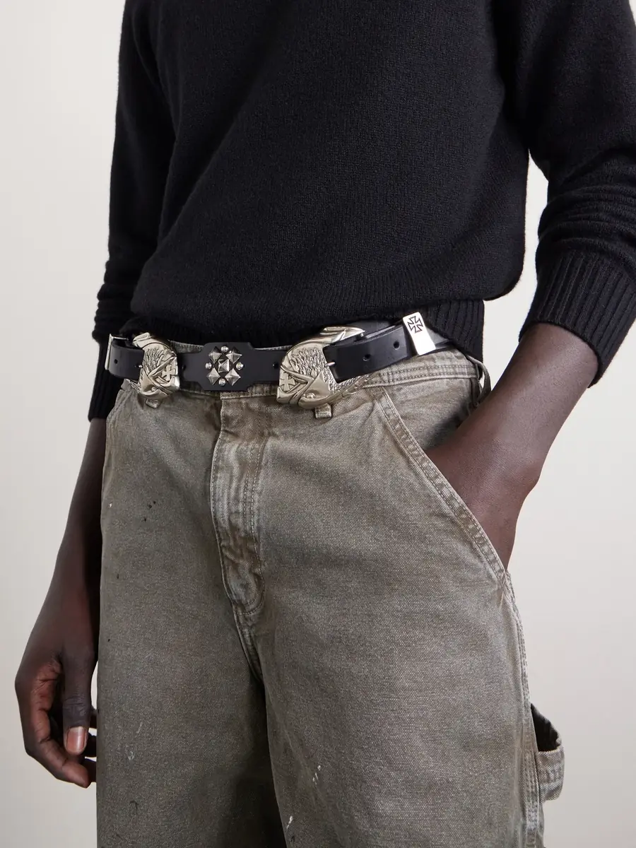 Enfants Riches Déprimés 3.8cm Double Eagle Studded Leather Belt - Men | Thumbnail 3 Enfants Riches Déprimés 3.8cm Double Eagle Studded Leather Belt - Men | Thumbnail 3