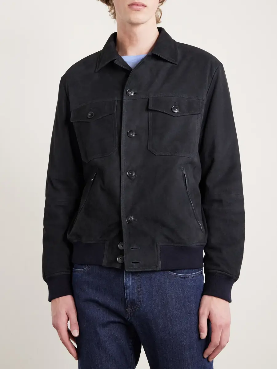 Canali Suede Blouson Jacket - Men | Thumbnail 3 Canali Suede Blouson Jacket - Men | Thumbnail 3