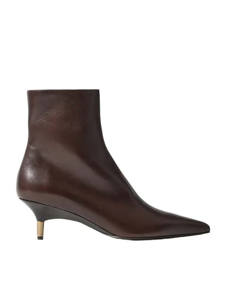 Khaite Bella Leather Ankle Boots | Image 1 Khaite Bella Leather Ankle Boots | Image 1