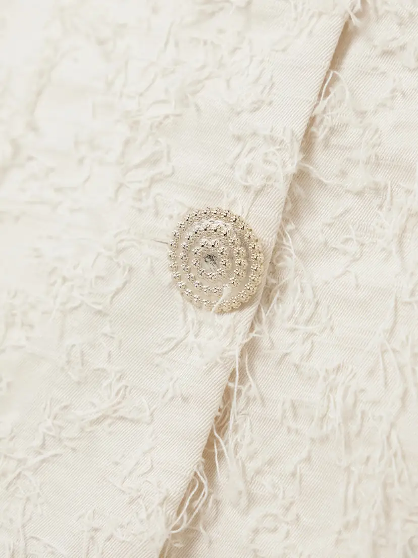 DESTREE Camille Frayed Organic Cotton-twill Mini Dress | Thumbnail 4 DESTREE Camille Frayed Organic Cotton-twill Mini Dress | Thumbnail 4