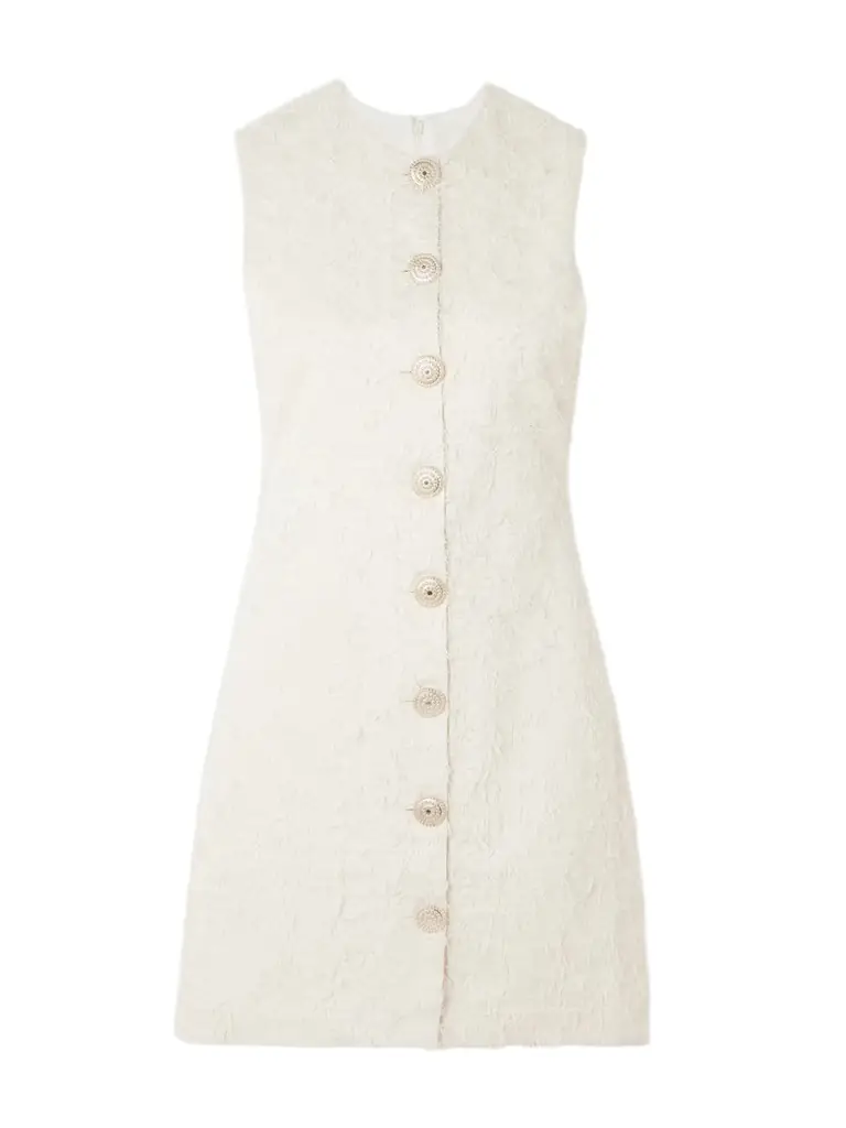 DESTREE Camille Frayed Organic Cotton-twill Mini Dress | Image 1 DESTREE Camille Frayed Organic Cotton-twill Mini Dress | Image 1