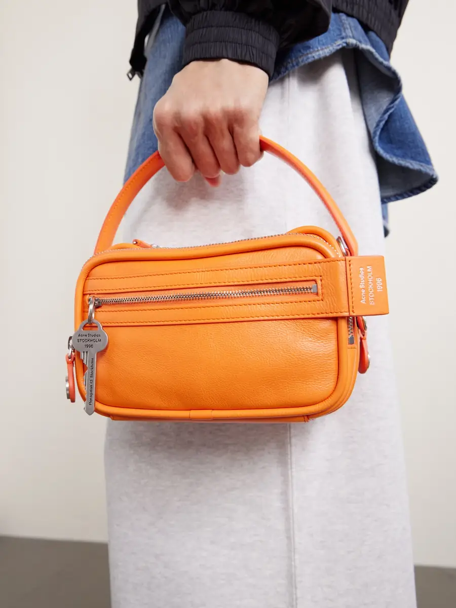 Acne Studios Embellished Textured-leather Shoulder Bag | Thumbnail 8 Acne Studios Embellished Textured-leather Shoulder Bag | Thumbnail 8