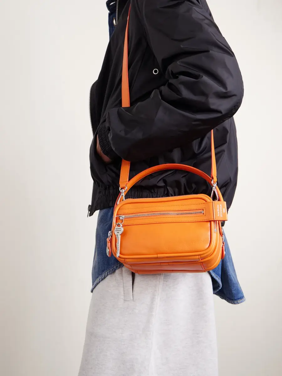 Acne Studios Embellished Textured-leather Shoulder Bag | Thumbnail 9 Acne Studios Embellished Textured-leather Shoulder Bag | Thumbnail 9