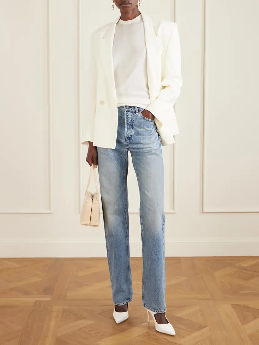 Manolo Blahnik Camparisli 90 Leather-trimmed Raffia Mary Jane Slingback Pumps | Thumbnail 4