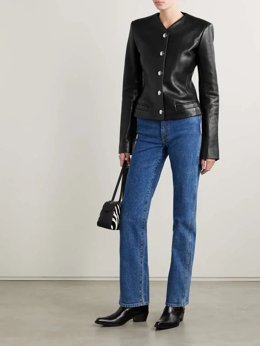 Khaite Nara Leather Jacket | Thumbnail 2 Khaite Nara Leather Jacket | Thumbnail 2