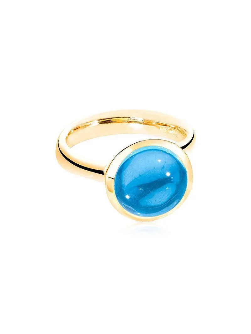 Swiss Topaz Large Bouton Ring