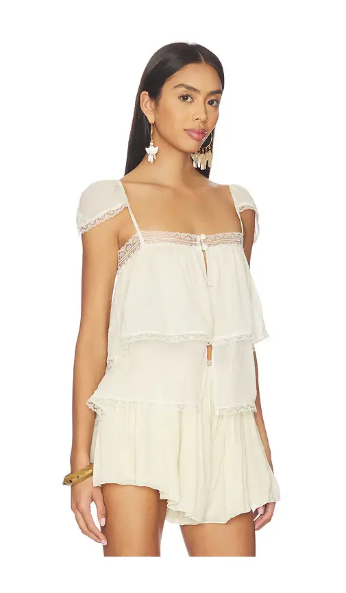 SWF Lace Trim Babydoll Top | Thumbnail 2 SWF Lace Trim Babydoll Top | Thumbnail 2