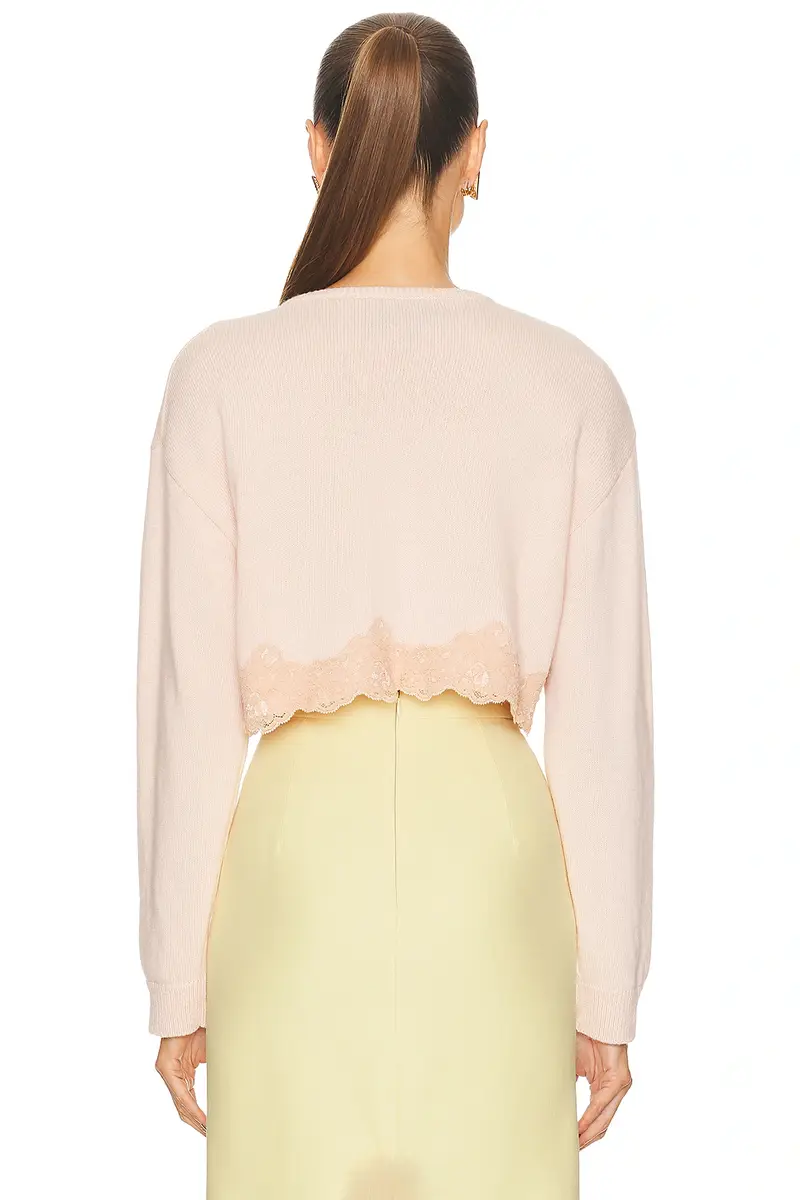 Valentino Wool Lace Cardigan | Thumbnail 3