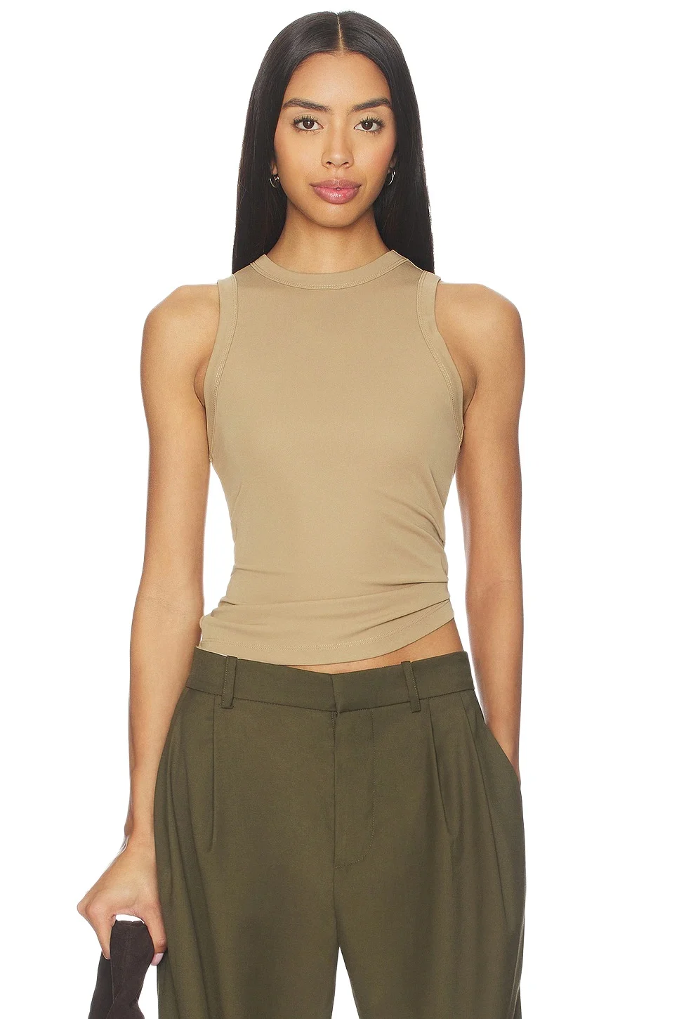 Jersey High Neck Tank