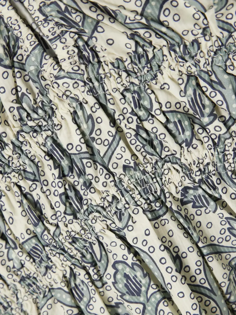 Matteau Shirred Paisley-print Organic Cotton Midi Dress | Thumbnail 4