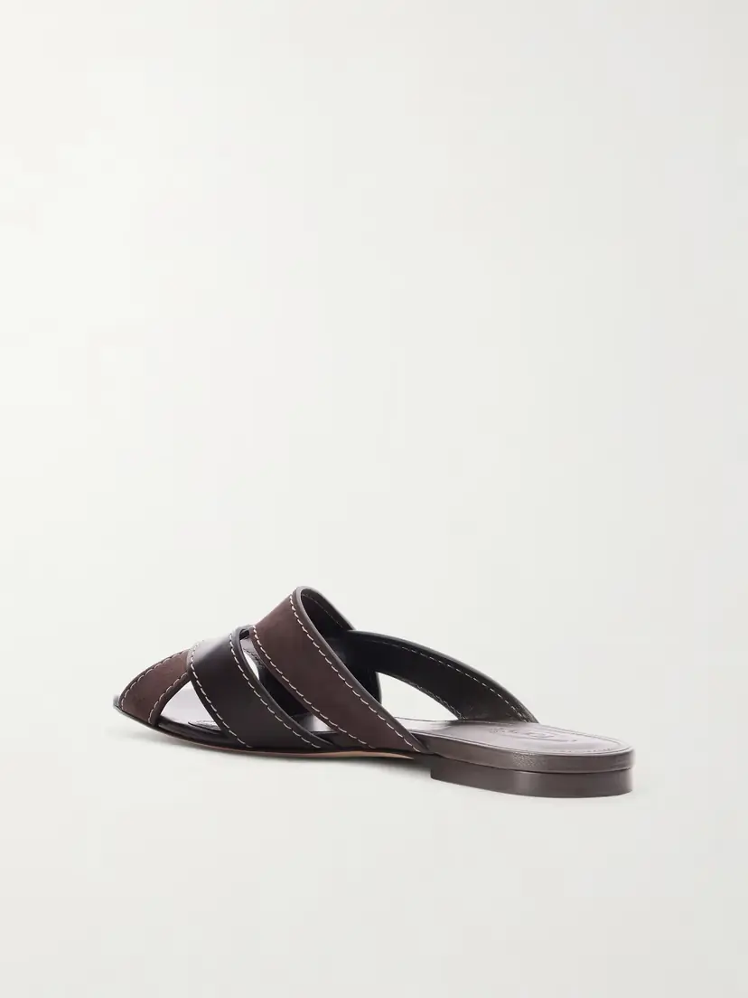 Tod's Suede And Leather Slides | Thumbnail 3