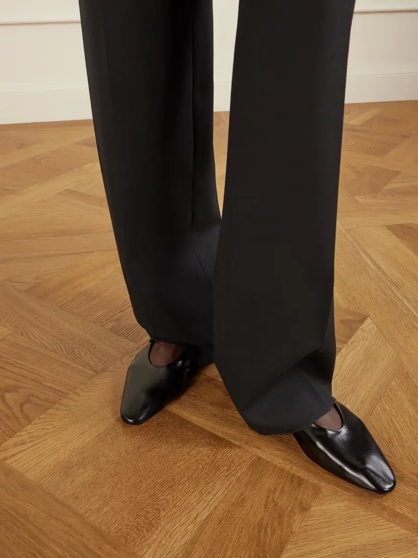 Saint Laurent Sao Leather Ballet Flats | Thumbnail 2
