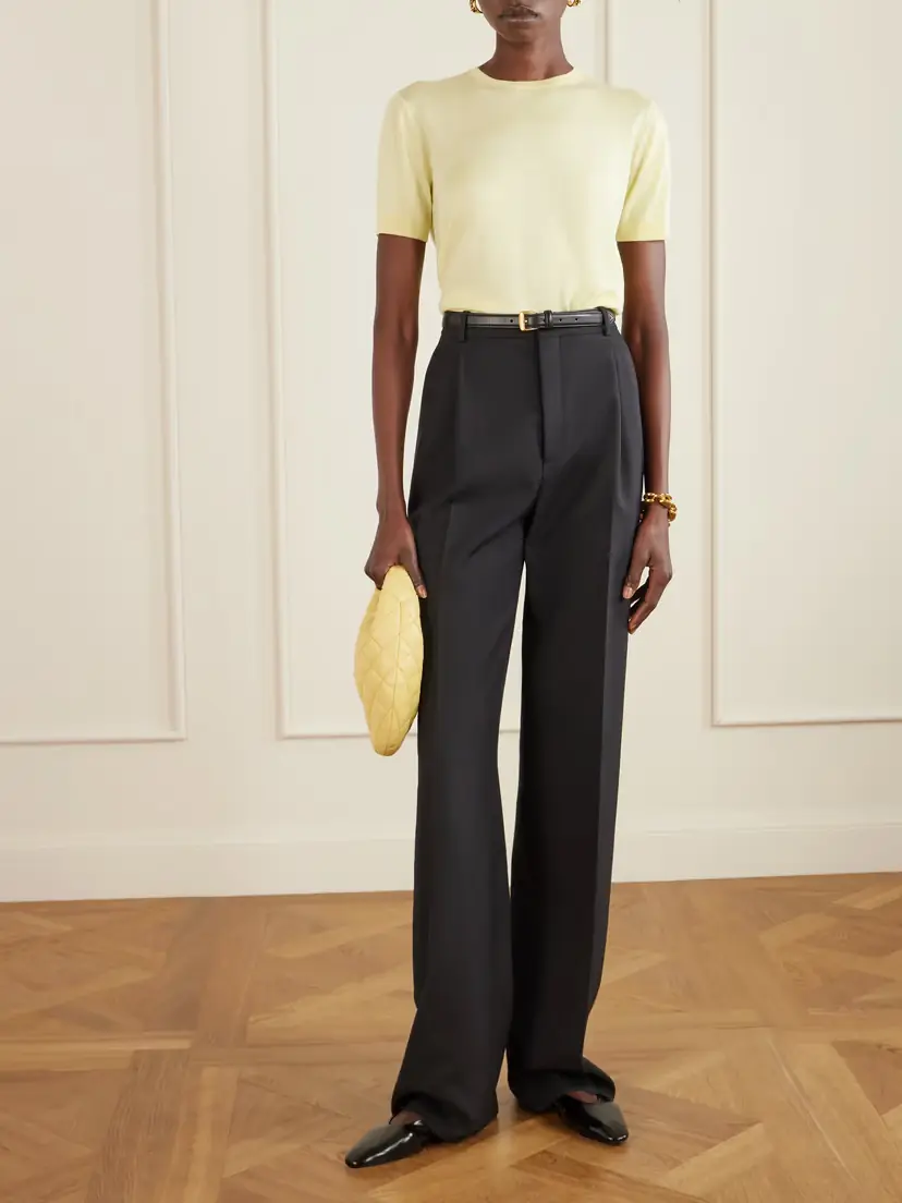 Saint Laurent Sao Leather Ballet Flats | Thumbnail 4