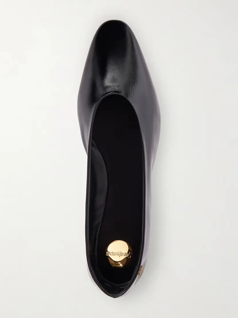 Saint Laurent Sao Leather Ballet Flats | Thumbnail 6