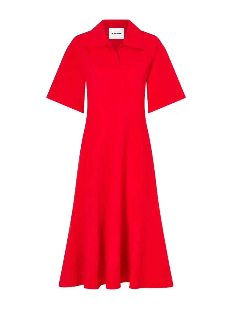 Paneled Crepe Midi Dress Paneled Crepe Midi Dress