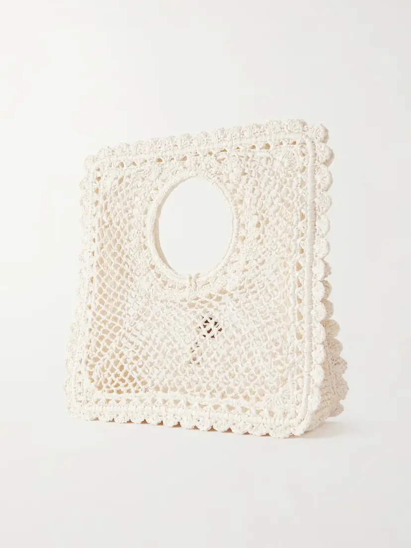 Jacquemus La Spiaggia Embellished Raffia-effect Bag | Thumbnail 4