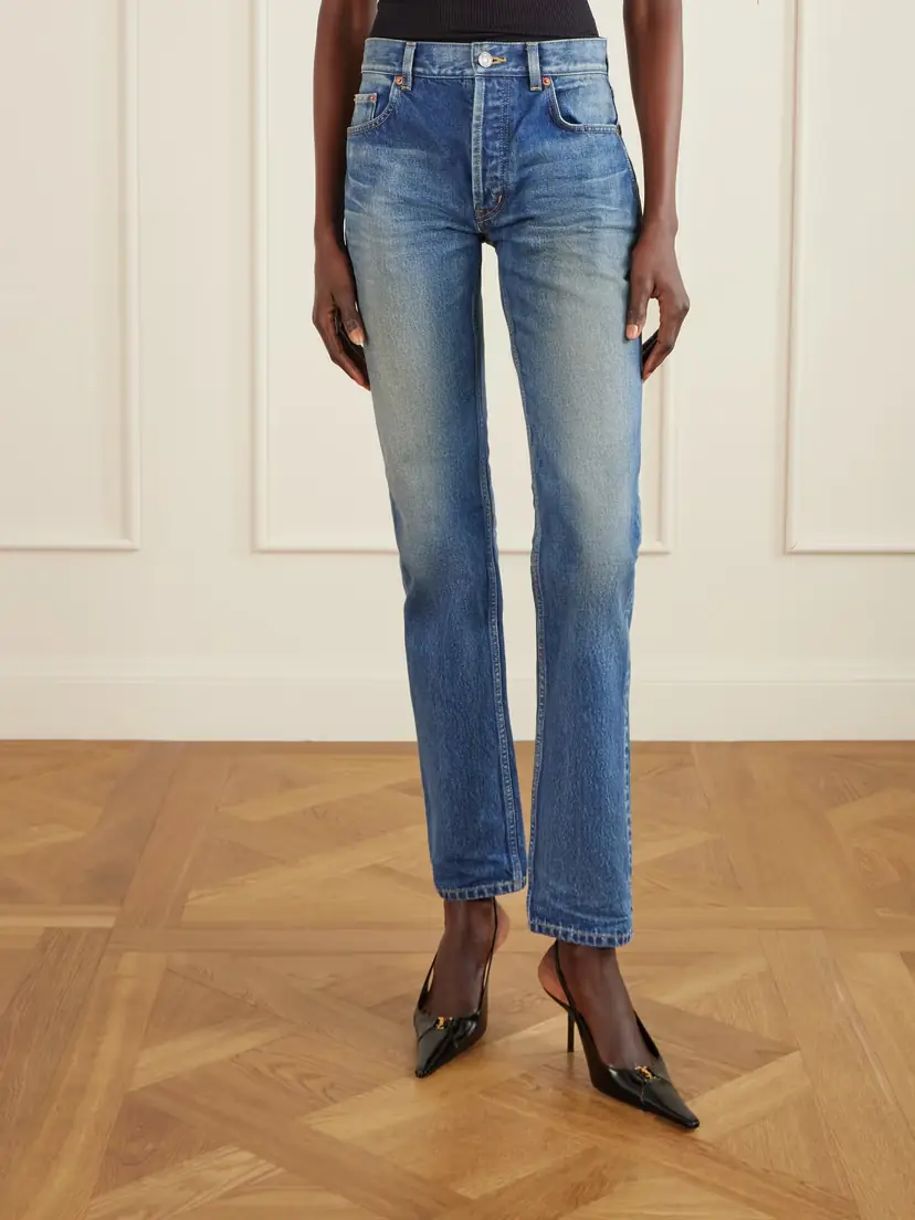 Saint Laurent Cropped High-rise Straight-leg Jeans | Thumbnail 3 Saint Laurent Cropped High-rise Straight-leg Jeans | Thumbnail 3