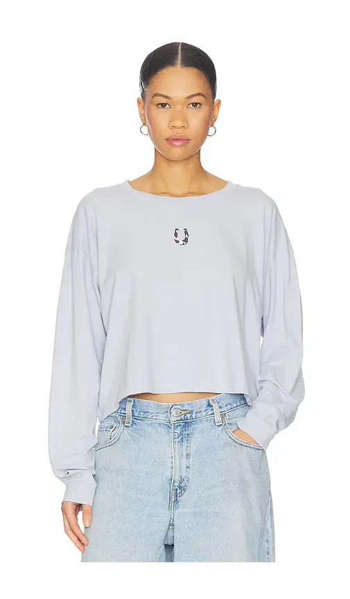 DAYDREAMER Cow Pattern Horseshoe Meet & Greet Long Sleeve Top | Image 1 DAYDREAMER Cow Pattern Horseshoe Meet & Greet Long Sleeve Top | Image 1