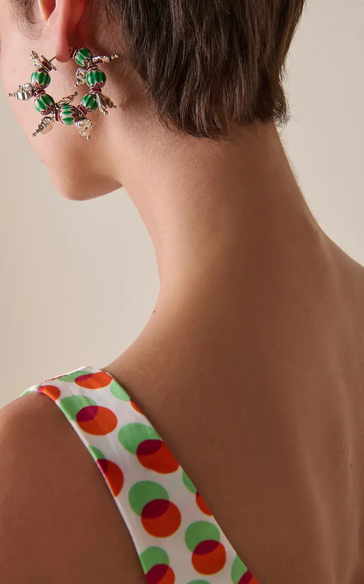 Dries Van Noten Beaded Hoop Earrings | Thumbnail 2