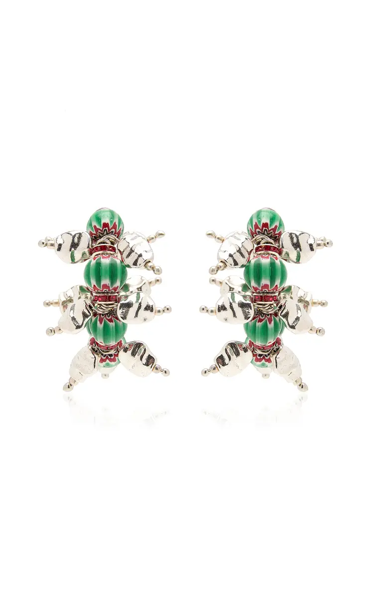 Dries Van Noten Beaded Hoop Earrings | Thumbnail 4